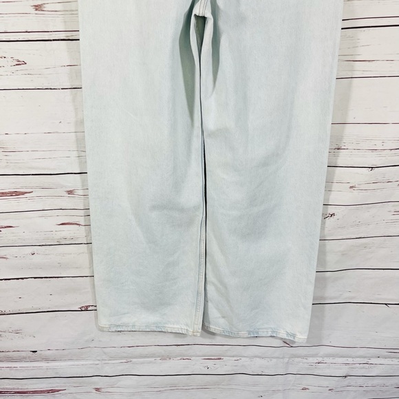 Zara Women’s High Rise Wide Leg Jeans Blue Size 10 - Picture 6 of 10